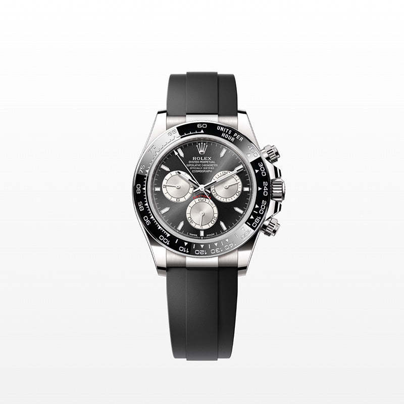 ROLEX  コスモグラフ デイトナ、ブライトブラック＆スチール、オイスター、40 MM、ホワイトゴールド126519LN-最安値に挑戦中!!!