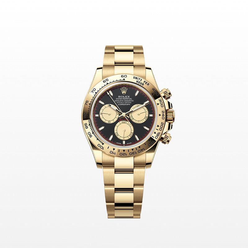 ROLEX  コスモグラフ デイトナ、ブラック/シャンパンカラー、オイスター、40 MM、イエローゴールド126508-最安値に挑戦中!!!