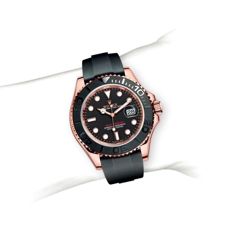 ROLEX ヨットマスター 自動巻き ブラック 文字盤 ローズゴールド m126655-0002-最安値に挑戦中!!!