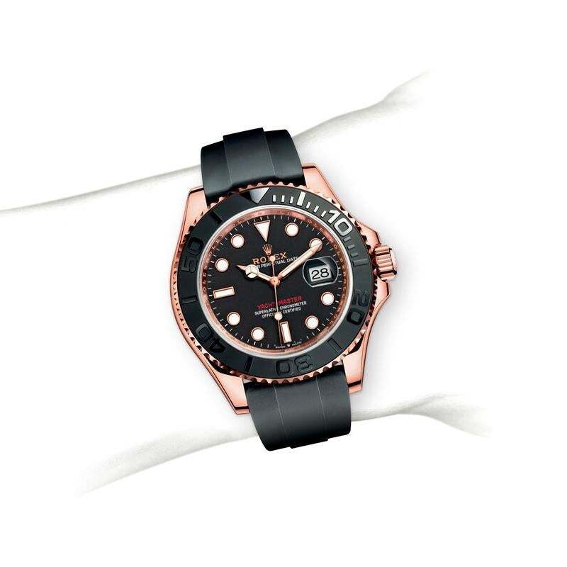 ROLEX ヨットマスター 自動巻き ブラック 文字盤 ローズゴールド m126655-0002-最安値に挑戦中!!!