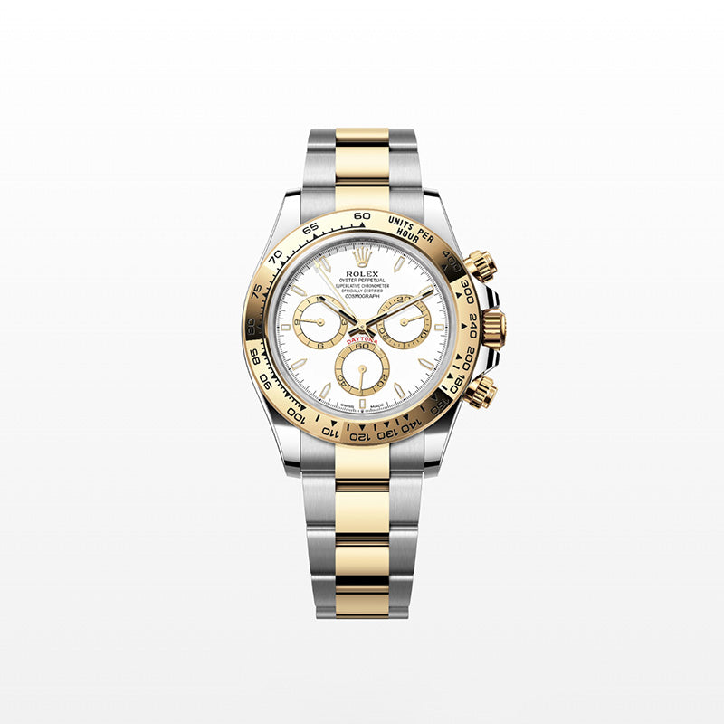 ROLEX  コスモグラフ デイトナ、ホワイト、ゴールデン カウンターリング、オイスター、40 MM、オイスタースチール＆イエローゴールド126503-最安値に挑戦中!!!
