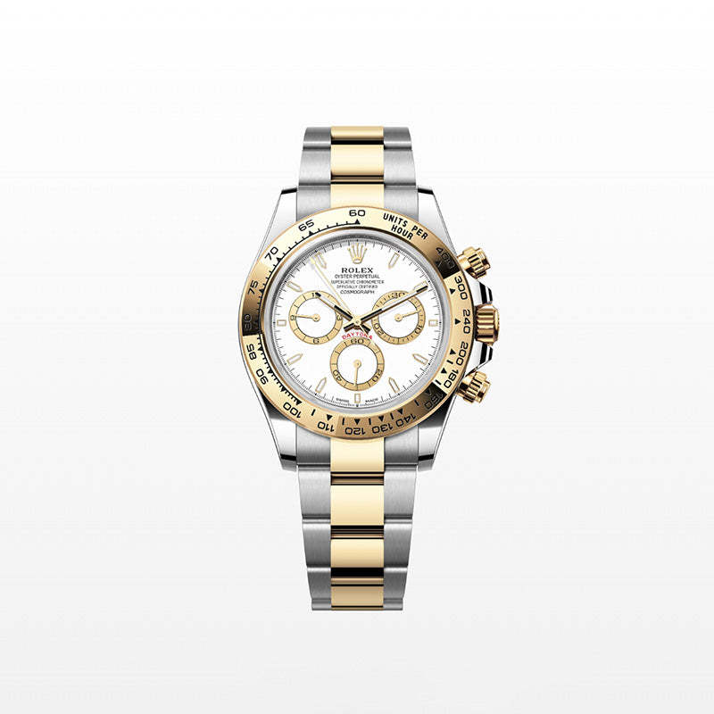 ROLEX  コスモグラフ デイトナ、ホワイト、ゴールデン カウンターリング、オイスター、40 MM、オイスタースチール＆イエローゴールド126503-最安値に挑戦中!!!