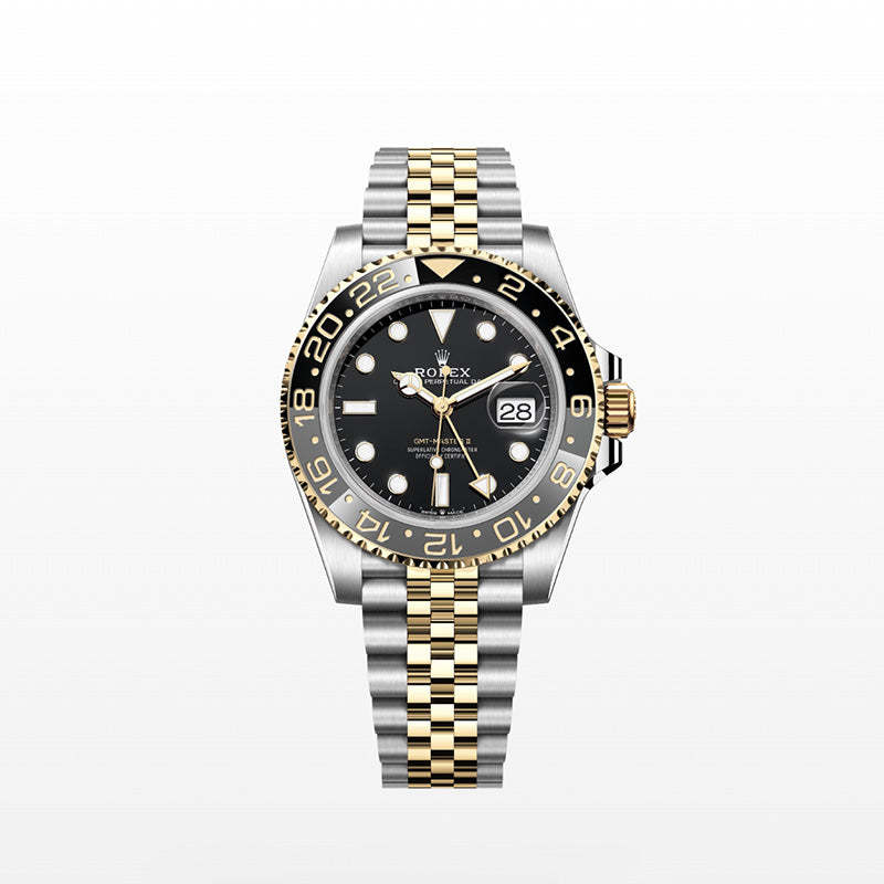 ROLEX  GMTマスター Ⅱ、オイスター、40 MM、オイスタースチール＆イエローゴールド、リファレンス 126713GRNR-最安値に挑戦中!!!