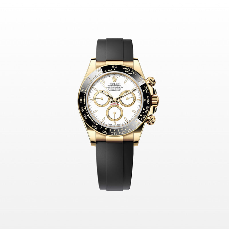 ROLEX  コスモグラフ デイトナ、ホワイト、ゴールデン カウンターリング、オイスター、40 MM、イエローゴールド 126518LN-最安値に挑戦中!!!