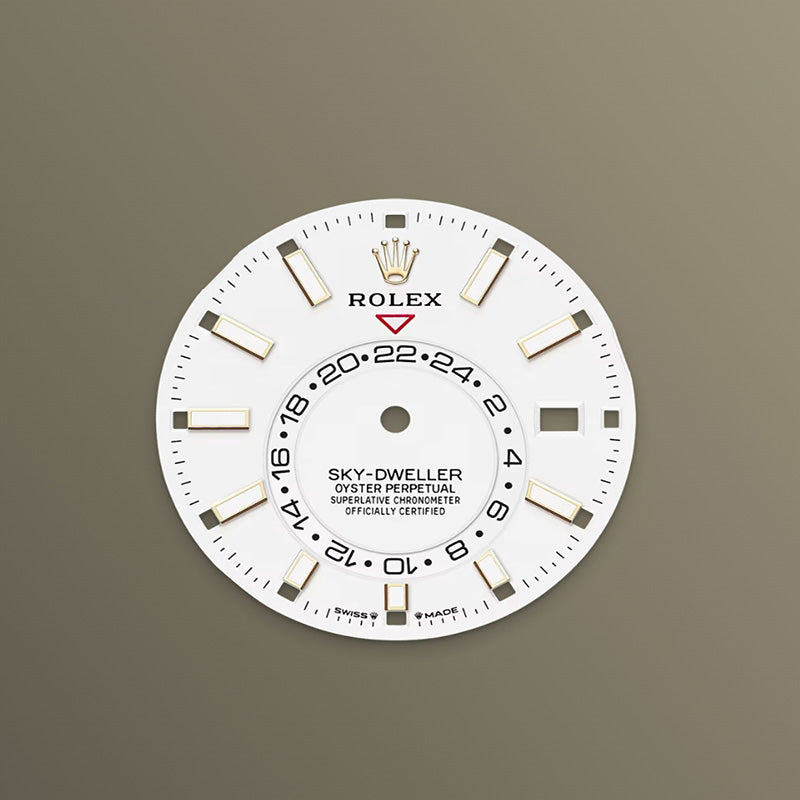 ROLEX スカイドゥエラー、ホワイト、オイスター、42 MM、オイスタースチール＆イエローゴールド336933-最安値に挑戦中!!!