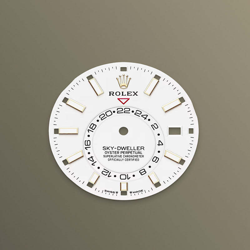ROLEX スカイドゥエラー、ホワイト、オイスター、42 MM、オイスタースチール＆イエローゴールド336933-最安値に挑戦中!!!