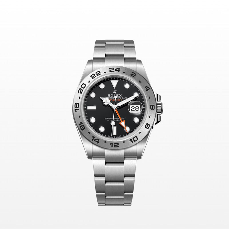 ROLEX   エクスプローラー Ⅱ、ブラック、オイスター、42 MM、オイスタースチール226570-最安値に挑戦中!!!