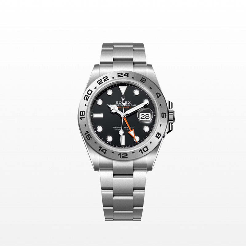 ROLEX   エクスプローラー Ⅱ、ブラック、オイスター、42 MM、オイスタースチール226570-最安値に挑戦中!!!