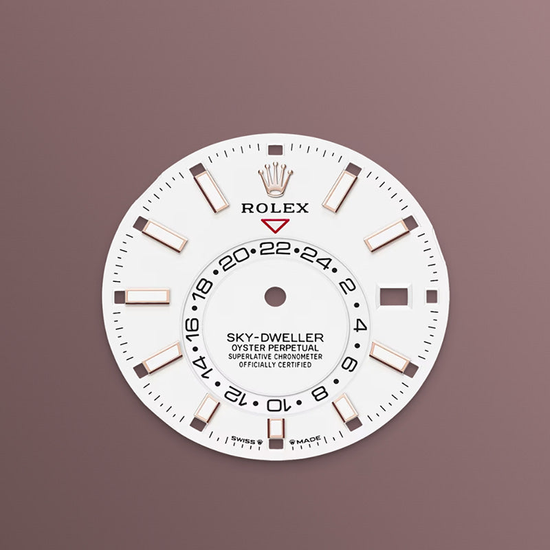 ROLEX スカイドゥエラー、ホワイト、オイスター、42 MM、エバーローズゴールド336935-最安値に挑戦中!!!