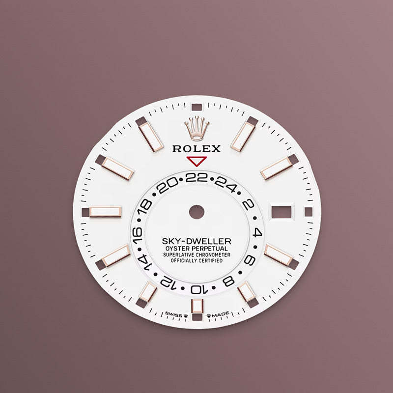 ROLEX スカイドゥエラー、ホワイト、オイスター、42 MM、エバーローズゴールド336935-最安値に挑戦中!!!