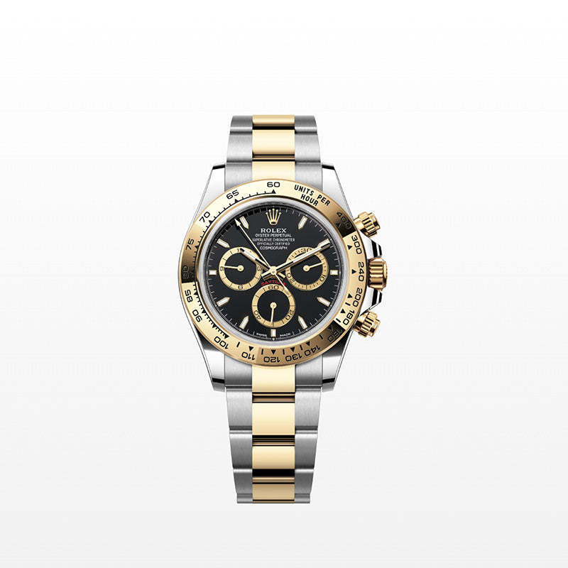 ROLEX  コスモグラフ デイトナ、ブラック、ゴールデンカウンターリング、オイスター、40 MM、オイスタースチール＆イエローゴールド126503-最安値に挑戦中!!!