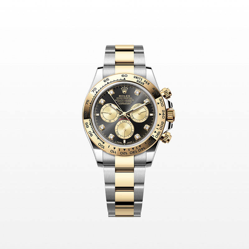ROLEX  コスモグラフ デイトナ、ダイヤモンド入りブライトブラック＆ゴールデン、オイスター、40 MM、オイスタースチール＆イエローゴールド126503-最安値に挑戦中!!!