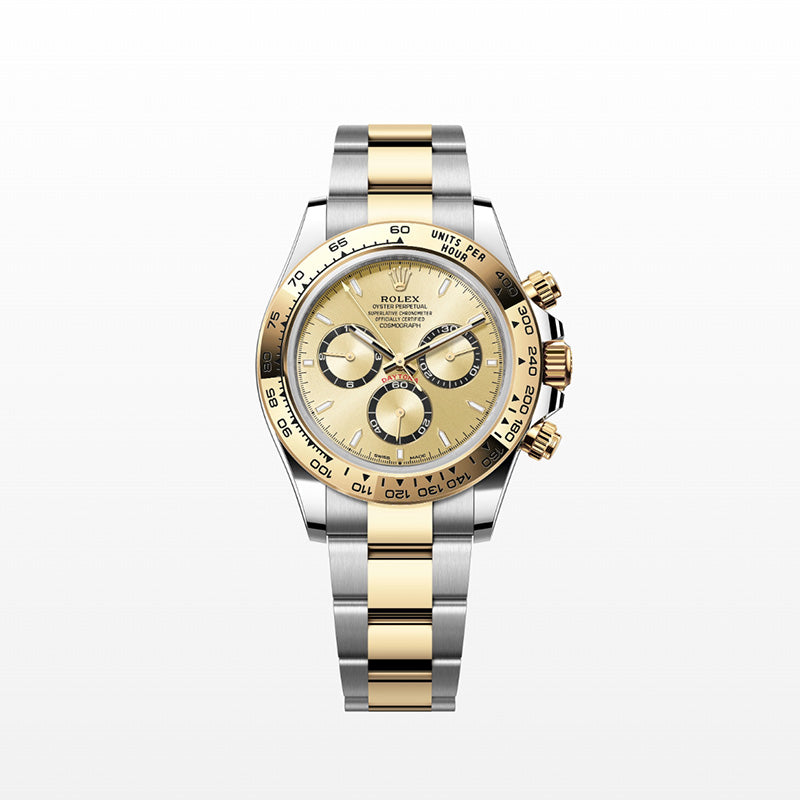 ROLEX  コスモグラフ デイトナ、ゴールデン カウンターリング、ブラック、オイスター、40 MM、オイスタースチール＆イエローゴールド126503-最安値に挑戦中!!!