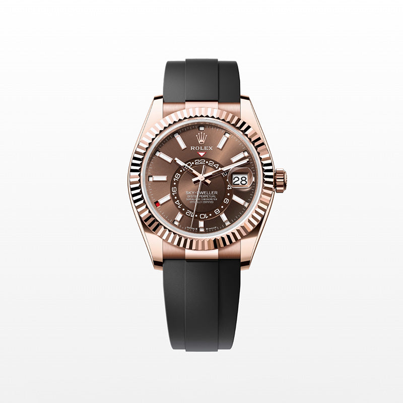 ROLEX スカイドゥエラー、チョコレート、オイスター、42 MM、エバーローズゴールド336235-最安値に挑戦中!!!