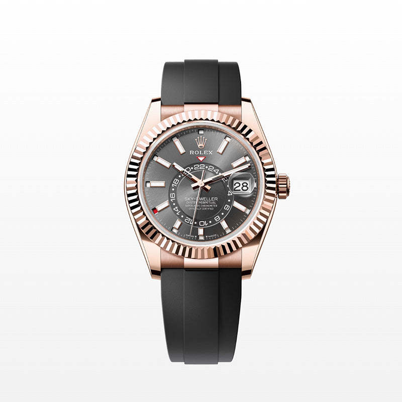 ROLEX  スカイドゥエラー、スレート、オイスター、42 MM、エバーローズゴールド336235-最安値に挑戦中!!!