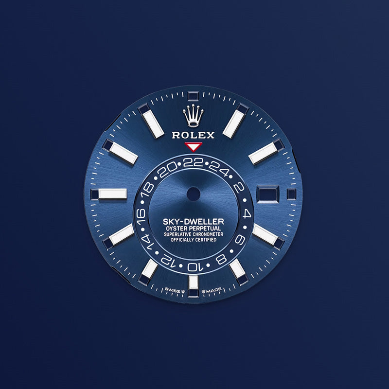 ROLEX スカイドゥエラー、ブライトブルー、オイスター、42 MM、オイスタースチール＆ホワイトゴールド336934-最安値に挑戦中!!!