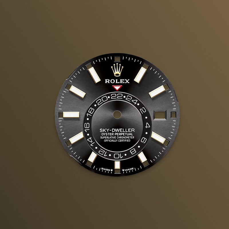 ROLEX スカイドゥエラー、ブライトブラック、オイスター、42 MM、オイスタースチール＆イエローゴールド 336933-最安値に挑戦中!!!