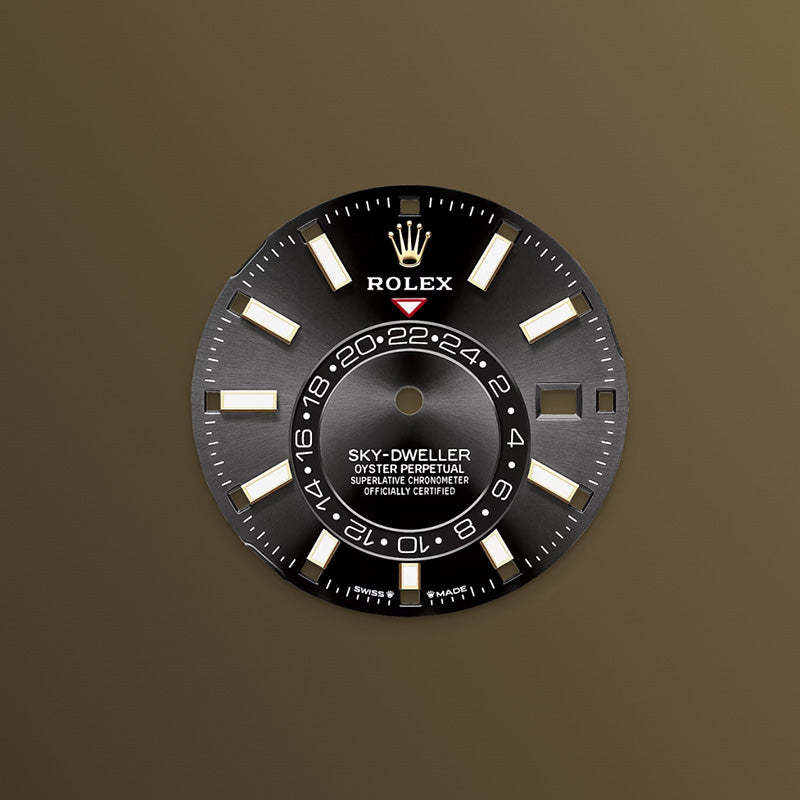 ROLEX スカイドゥエラー、ブライトブラック、オイスター、42 MM、オイスタースチール＆イエローゴールド 336933-最安値に挑戦中!!!