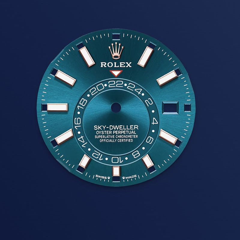 ROLEX スカイドゥエラー、ブルーグリーン、オイスター、42 MM、エバーローズゴールド336935-最安値に挑戦中!!!