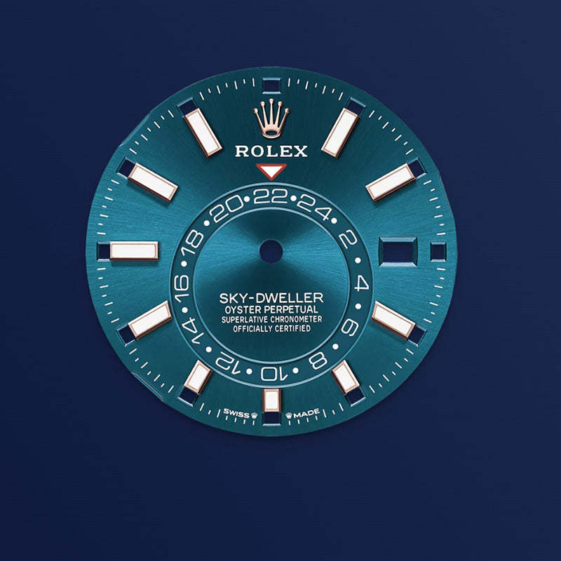 ROLEX スカイドゥエラー、ブルーグリーン、オイスター、42 MM、エバーローズゴールド336935-最安値に挑戦中!!!