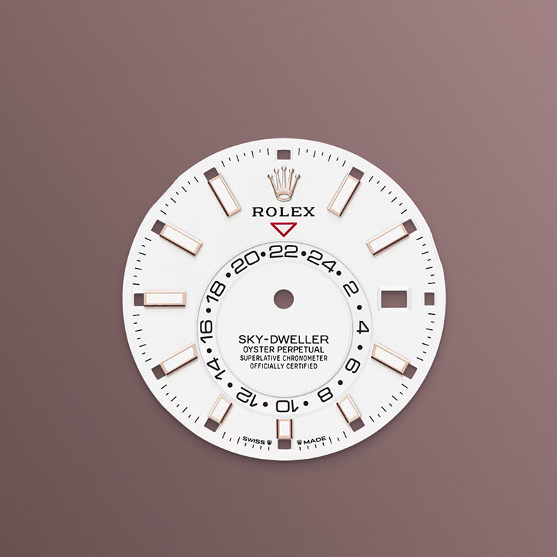 ROLEX スカイドゥエラー 、ホワイト、オイスター、42 MM、エバーローズゴールド336235-最安値に挑戦中!!!