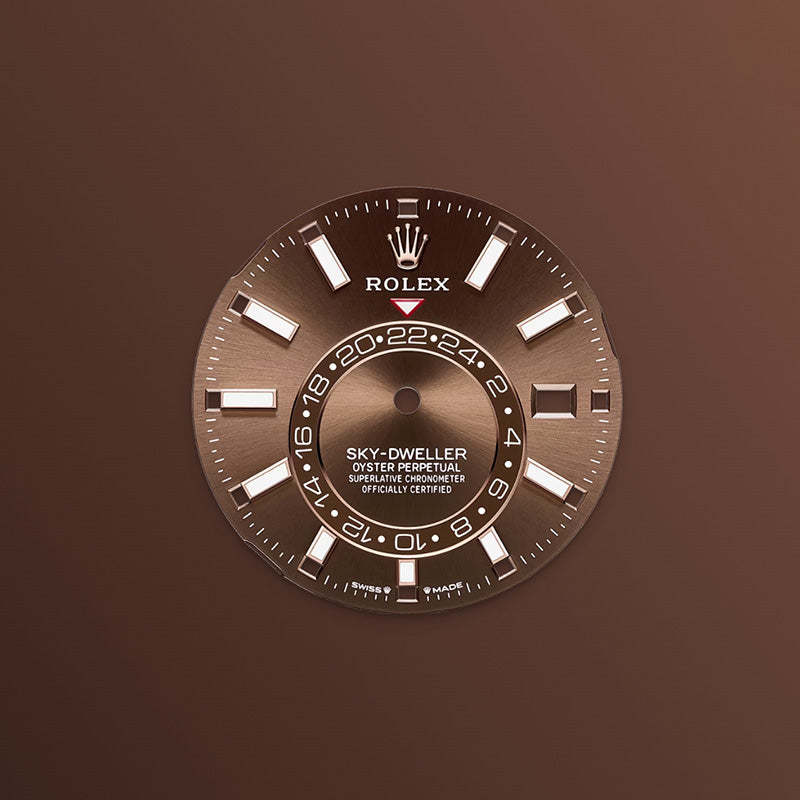 ROLEX スカイドゥエラー、チョコレート、オイスター、42 MM、エバーローズゴールド336935-最安値に挑戦中!!!