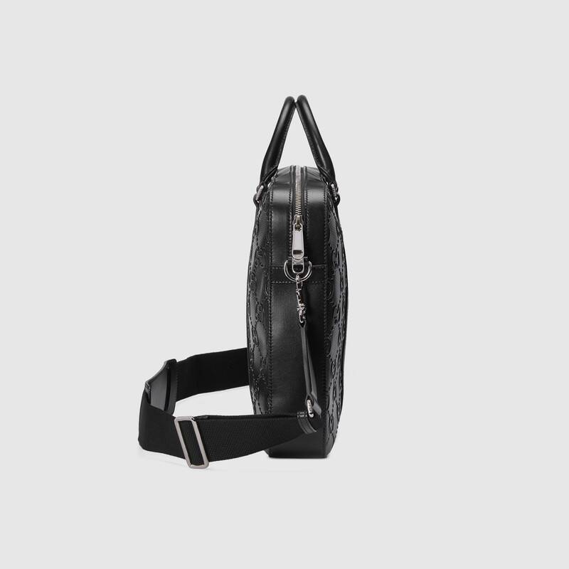  GUCCI  GGエンボス ブリーフケース Ref:658573 1W3CN 1000-最安値に挑戦中!!!