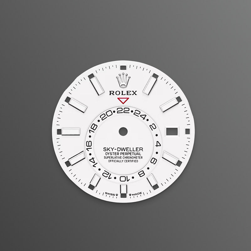 ROLEX スカイドゥエラー、ホワイト、オイスター、42 MM、オイスタースチール＆ホワイトゴールド336934-最安値に挑戦中!!!