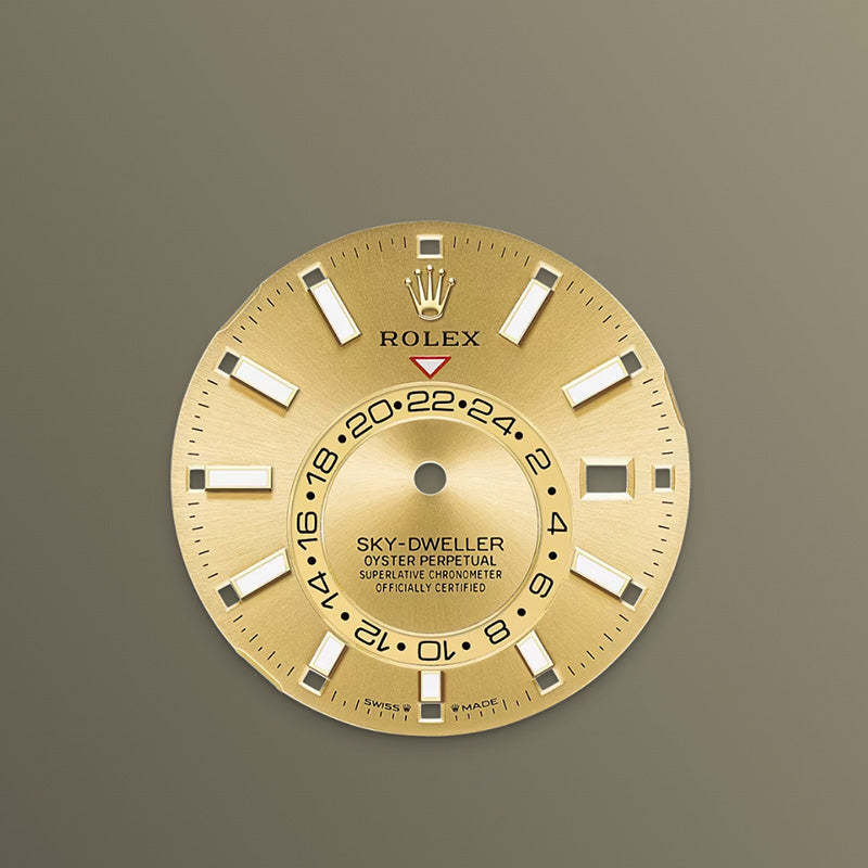 ROLEX  スカイドゥエラー、シャンパンカラー、オイスター、42 MM、イエローゴールド336238-最安値に挑戦中!!!