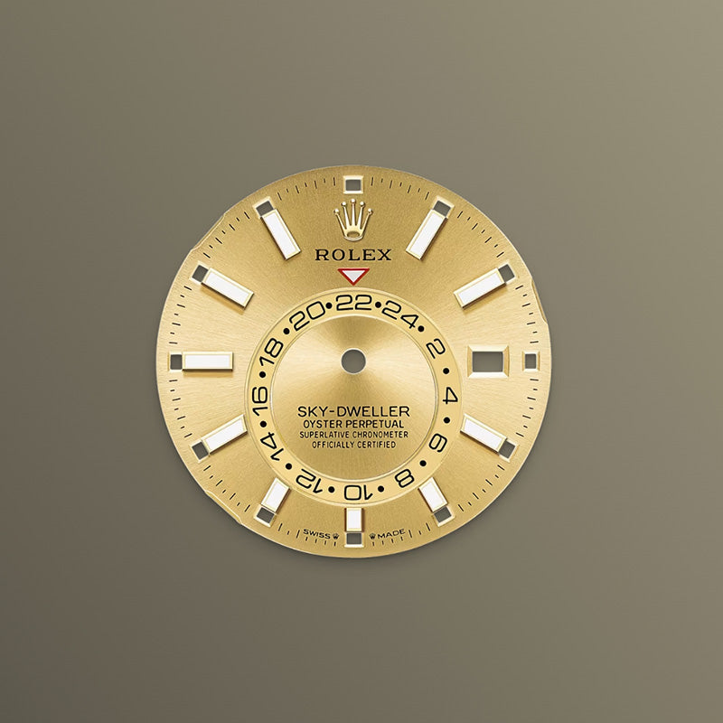 ROLEX スカイドゥエラー、シャンパンカラー、オイスター、42 MM、オイスタースチール＆イエローゴールド336933-最安値に挑戦中!!!