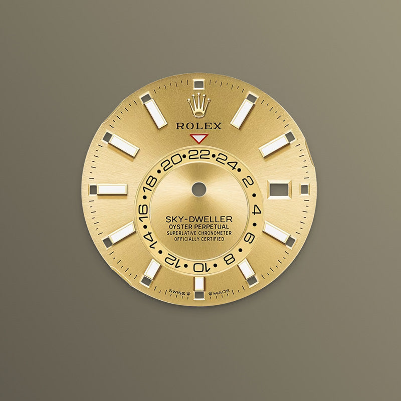 ROLEX スカイドゥエラー、シャンパンカラー、オイスター、42 MM、イエローゴールド336938-最安値に挑戦中!!!