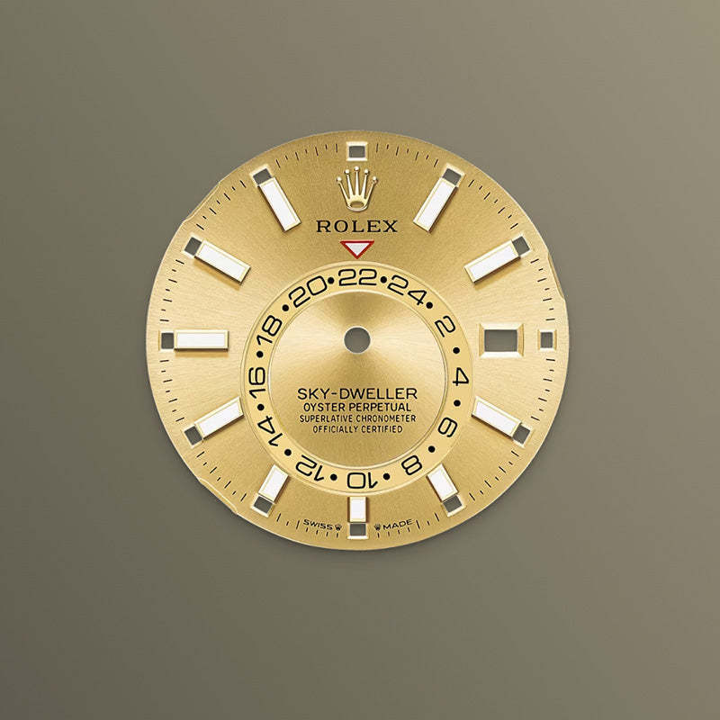 ROLEX スカイドゥエラー、シャンパンカラー、オイスター、42 MM、イエローゴールド336938-最安値に挑戦中!!!