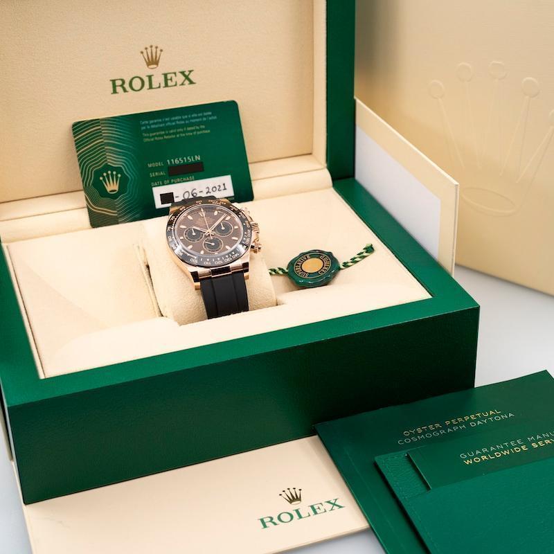 ROLEX コスモグラフ デイトナ 自動巻き ブラウン 文字盤 ローズゴールド m116515ln-0041-最安値に挑戦中!!!