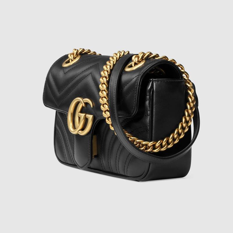  GUCCI〔GGマーモント〕キルティング スモール ショルダーバッグ &カードケース (コイン＆紙幣入れ付き）2点セット お得-最安値に挑戦中!!!