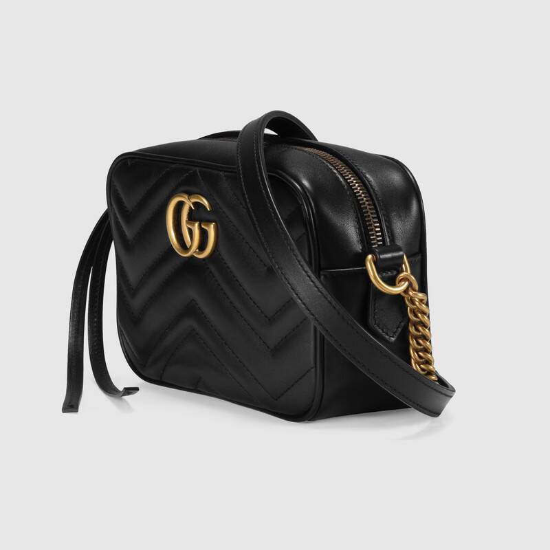  GUCCI〔GGマーモント〕キルティング スモール ショルダーバッグ&キーチェーン付き ウォレット 2点セット お得-最安値に挑戦中!!!