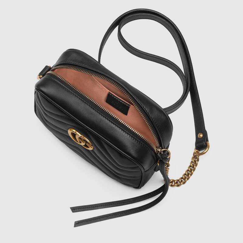 GUCCI〔GGマーモント〕キルティング スモール ショルダーバッグ&キーチェーン付き ウォレット 2点セット お得-最安値に挑戦中!!!