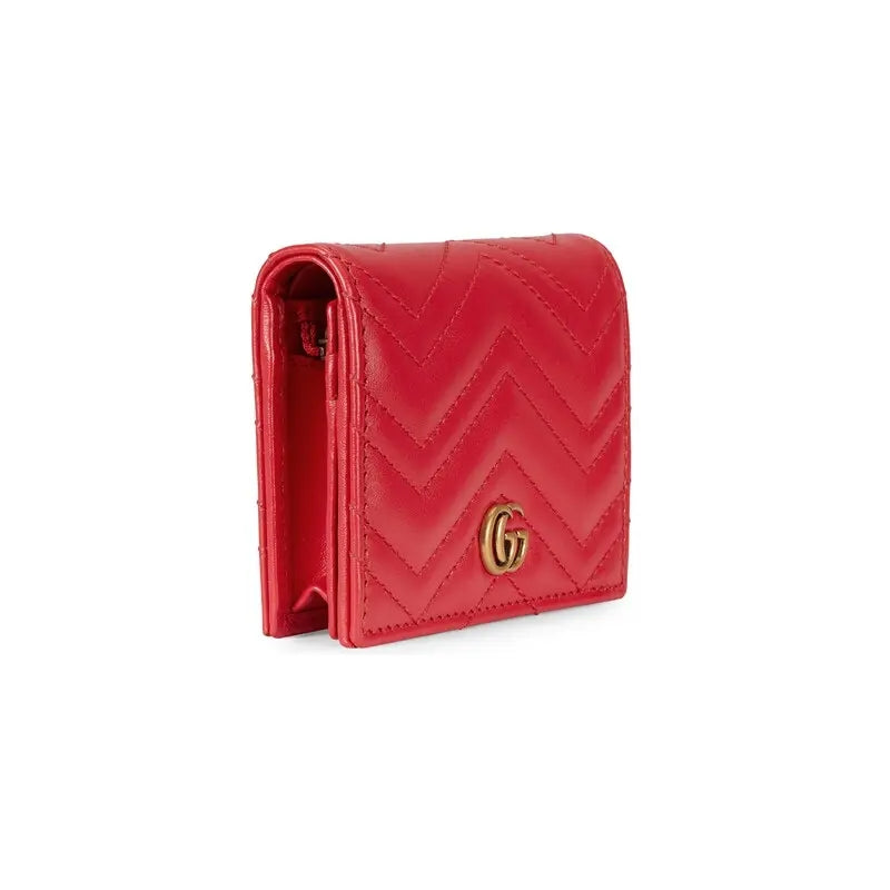 GUCCI 〔GGマーモント〕キルティング カードケース ウォレットRef:‎ 466492 DTDHT 6832-最安値に挑戦中!!!