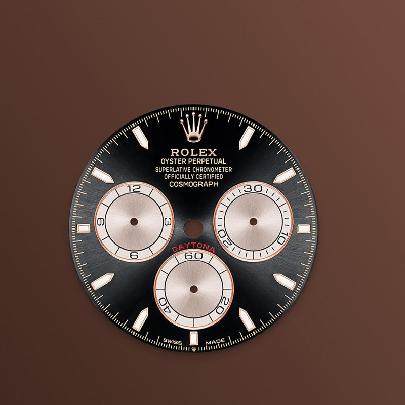 ROLEX  コスモグラフ デイトナ、ブライトブラック＆サンダスト、オイスター、40 MM、エバーローズゴールド126505-最安値に挑戦中!!!