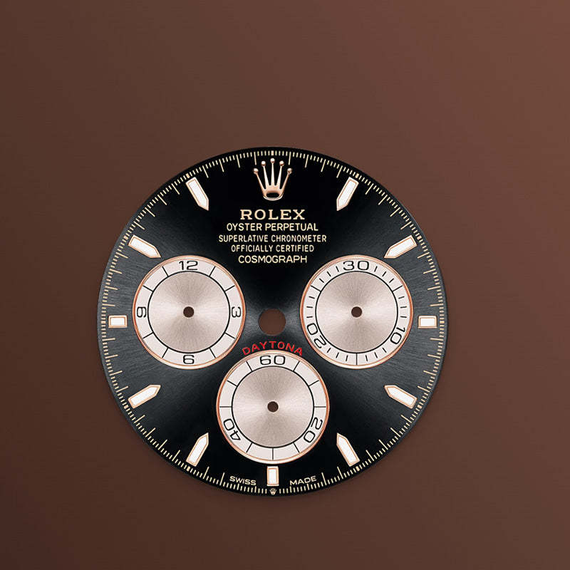 ROLEX  コスモグラフ デイトナ、ブライトブラック＆サンダスト、オイスター、40 MM、エバーローズゴールド126505-最安値に挑戦中!!!