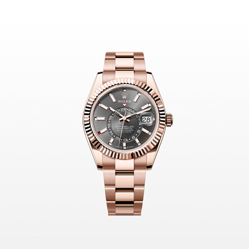 ROLEX スカイドゥエラー、スレート、オイスター、42 MM、エバーローズゴールド336935-最安値に挑戦中!!!