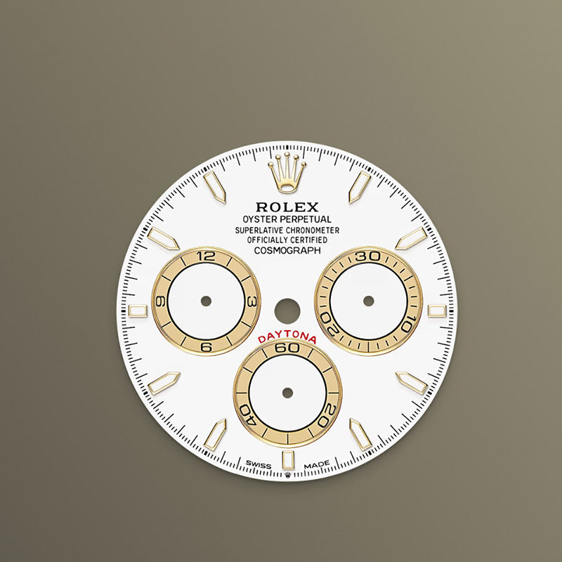ROLEX  コスモグラフ デイトナ、ホワイト、ゴールデン カウンターリング、オイスター、40 MM、イエローゴールド126508-最安値に挑戦中!!!
