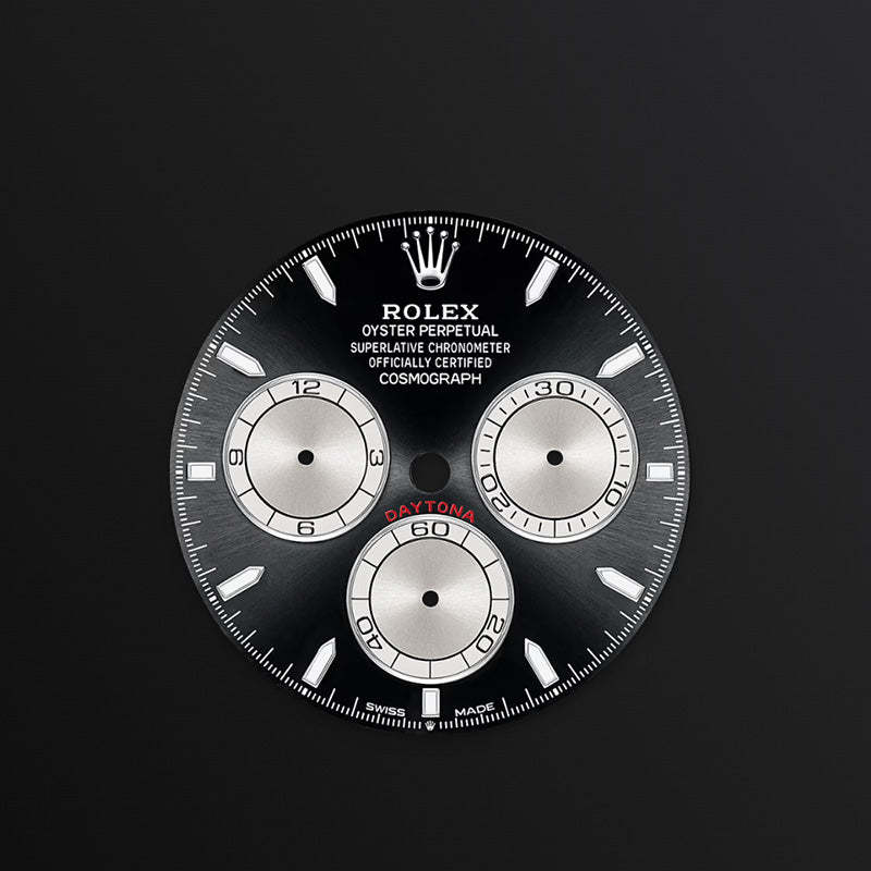 ROLEX  コスモグラフ デイトナ、ブライトブラック＆スチール、オイスター、40 MM、ホワイトゴールド126509-最安値に挑戦中!!!