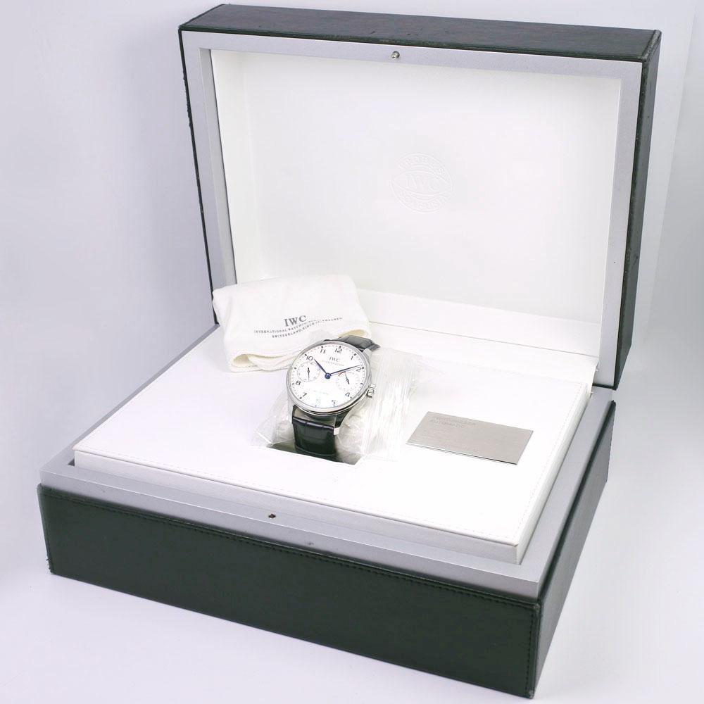 IWC ポルトギーゼ オートマティック 7デイズ IW500107 シルバー文字盤-最安値に挑戦中!!!