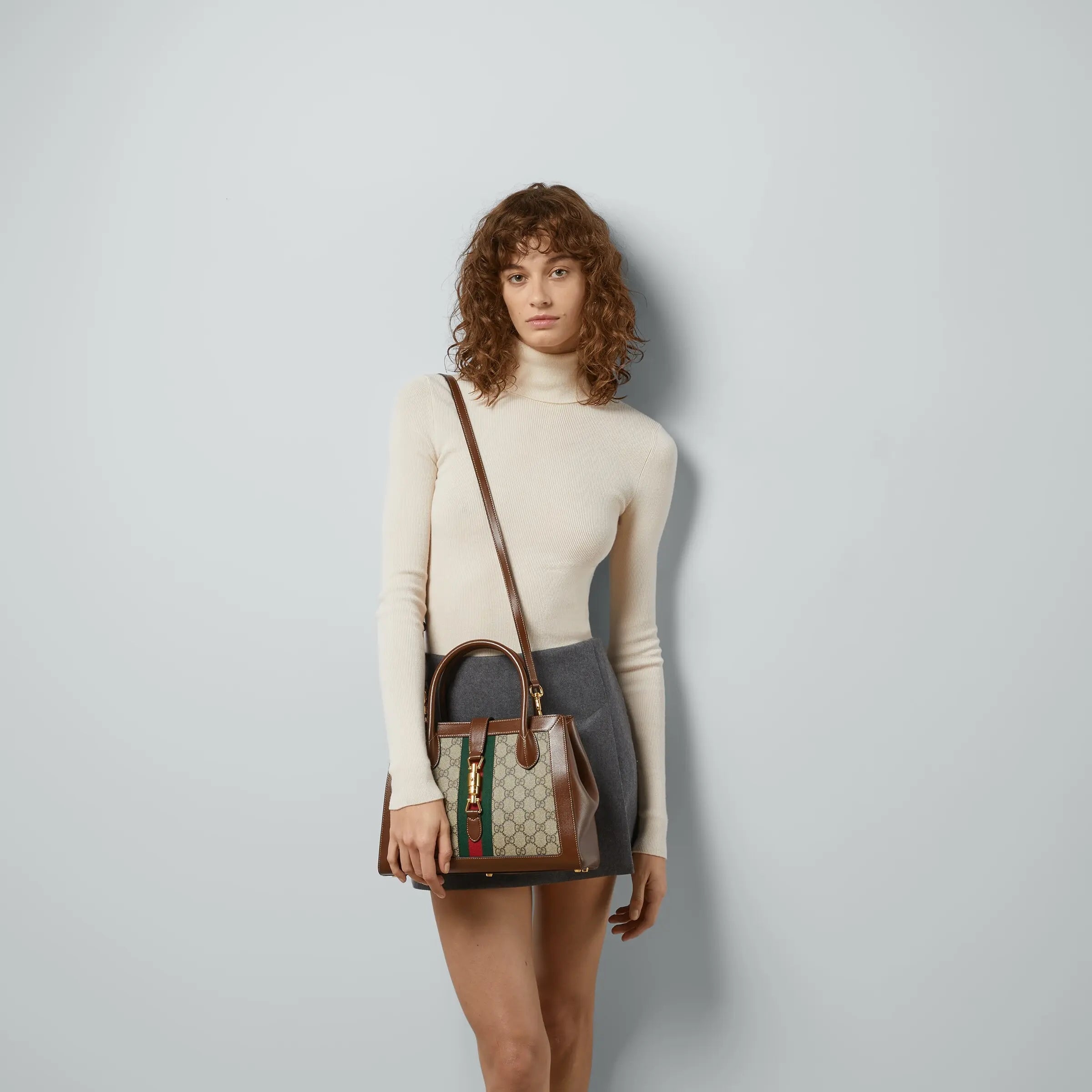 GUCCI〔春夏の新作〕 〔グッチ ジャッキー 1961〕ミディアム トートバッグRef:649016 HUHHG 8565-最安値に挑戦中!!!