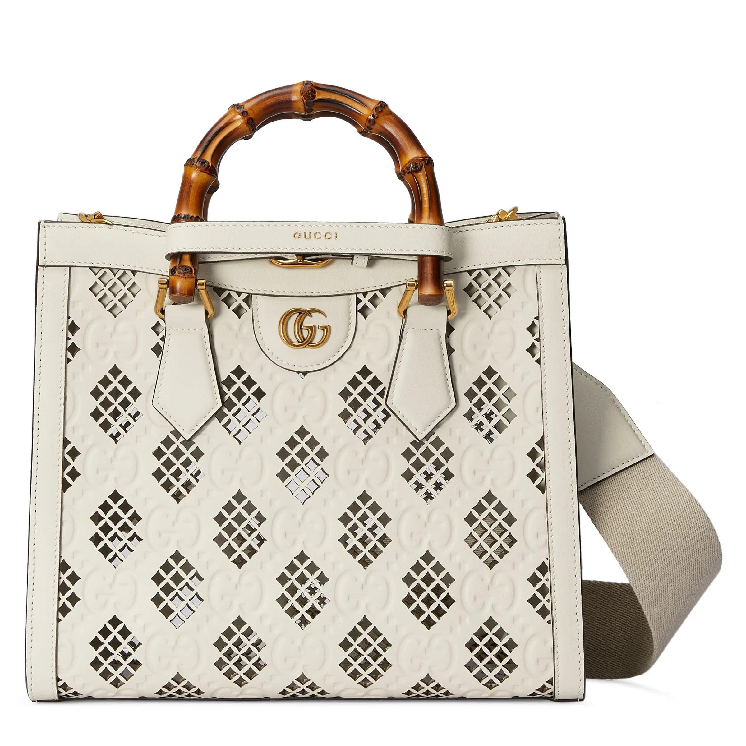 GUCCI〔春夏の新作〕 〔グッチ ダイアナ〕スモール トートバッグRef:  702721 AAC1C 9054-最安値に挑戦中!!!