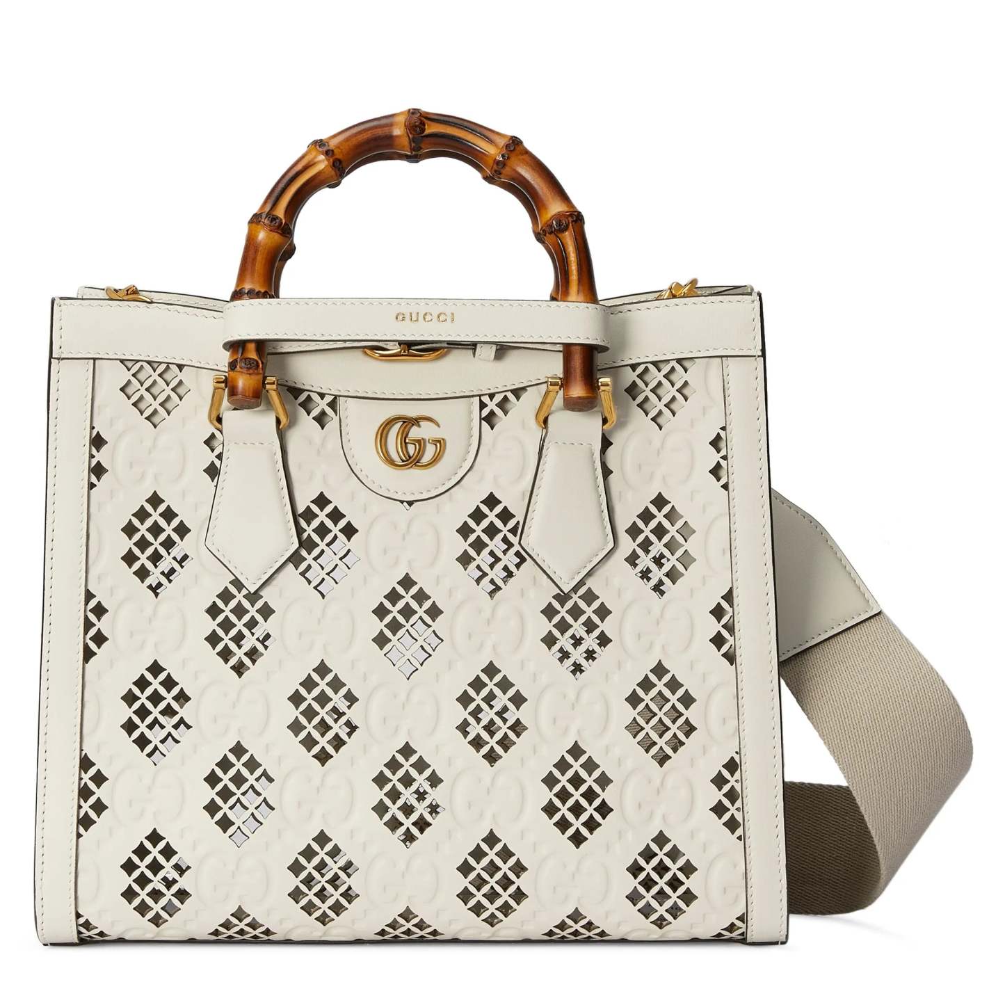 GUCCI〔春夏の新作〕 〔グッチ ダイアナ〕スモール トートバッグRef:  702721 AAC1C 9054-最安値に挑戦中!!!