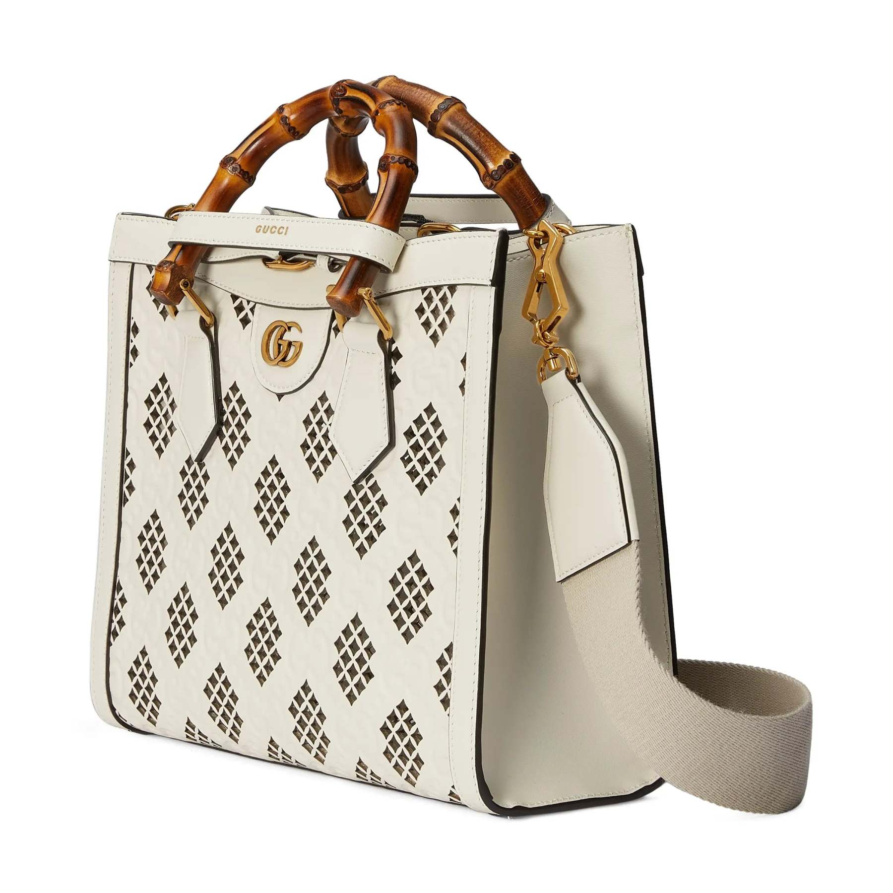 GUCCI〔春夏の新作〕 〔グッチ ダイアナ〕スモール トートバッグRef:  702721 AAC1C 9054-最安値に挑戦中!!!