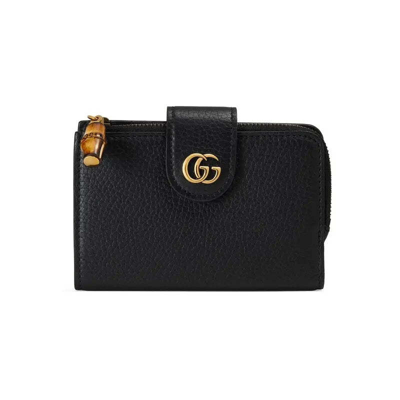 GUCCI バンブー付き ダブルG ミディアム ウォレットRef:‎ 739498 AABXM 1000-最安値に挑戦中!!!