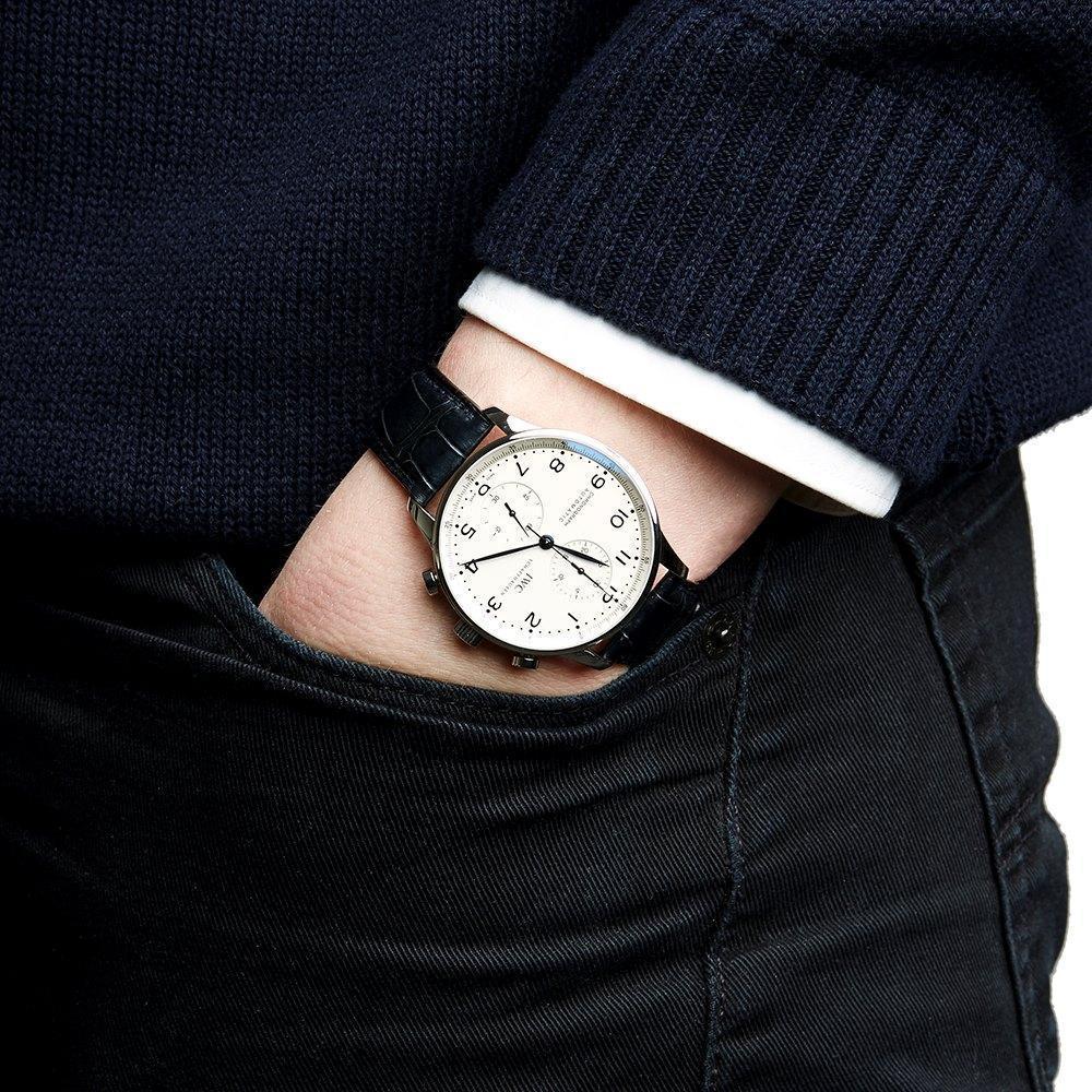 IWC ポルトギーゼ クロノグラフ IW371446 シルバー文字盤 メンズ 時計-最安値に挑戦中!!!