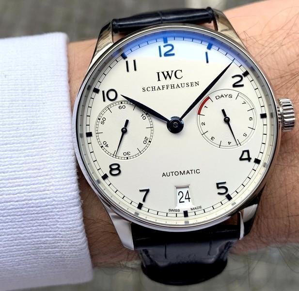 IWC ポルトギーゼ オートマティック 7デイズ IW500107 シルバー文字盤-最安値に挑戦中!!!